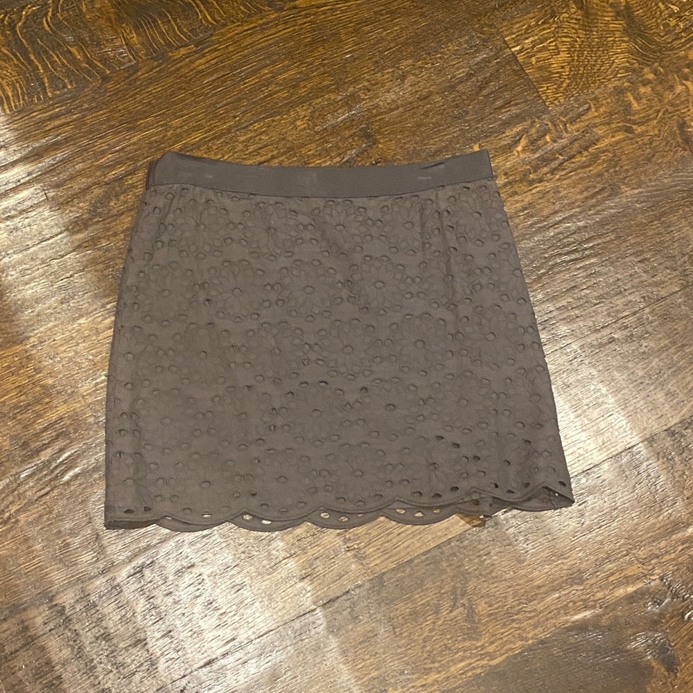 J. Crew size 2 Eyelet Mini Skirt